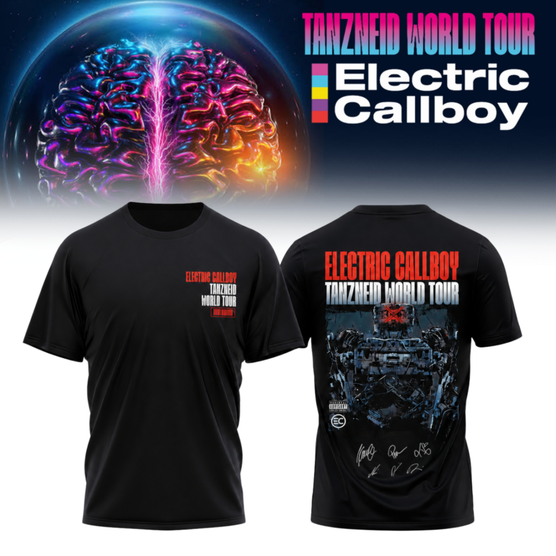 ,…Electric Callboy “Tanzneid World Tour” 2026 Signed – Shirt
