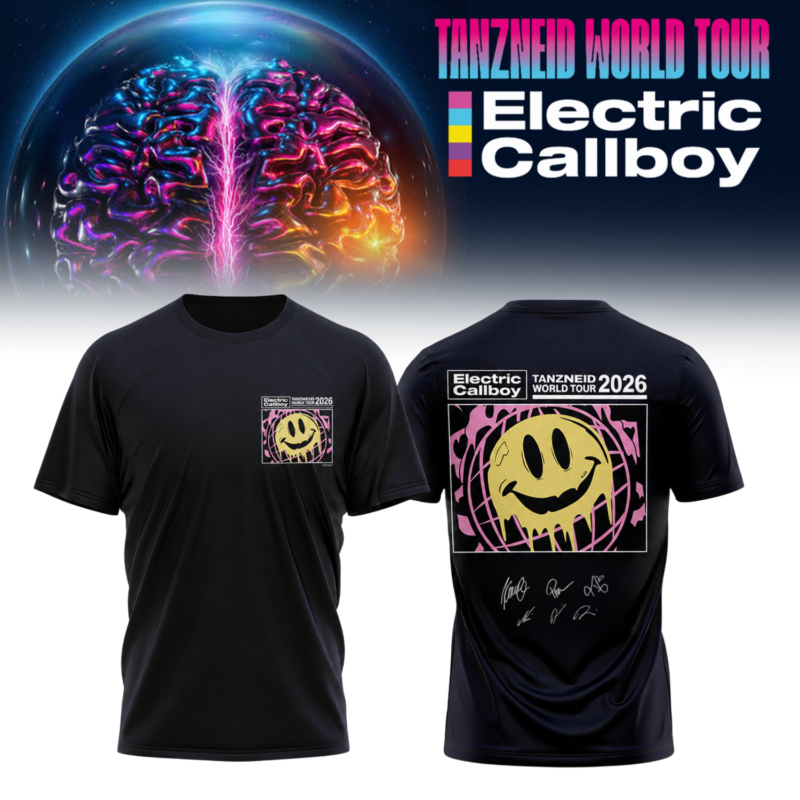 ,…Electric Callboy “Tanzneid World Tour” 2026 Signed – Shirt