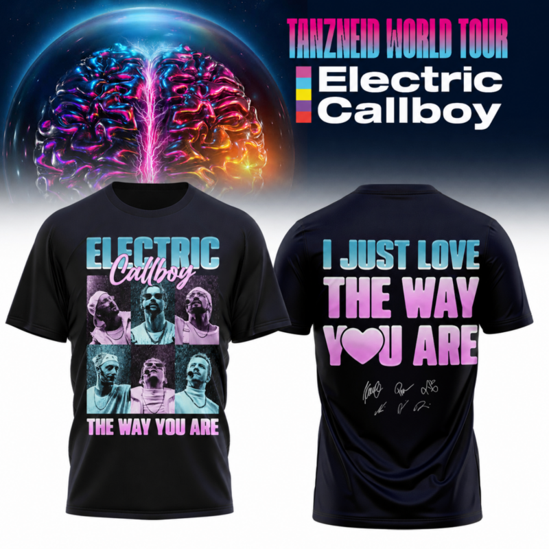 ,…Electric Callboy “Tanzneid World Tour” 2026 Signed – Shirt