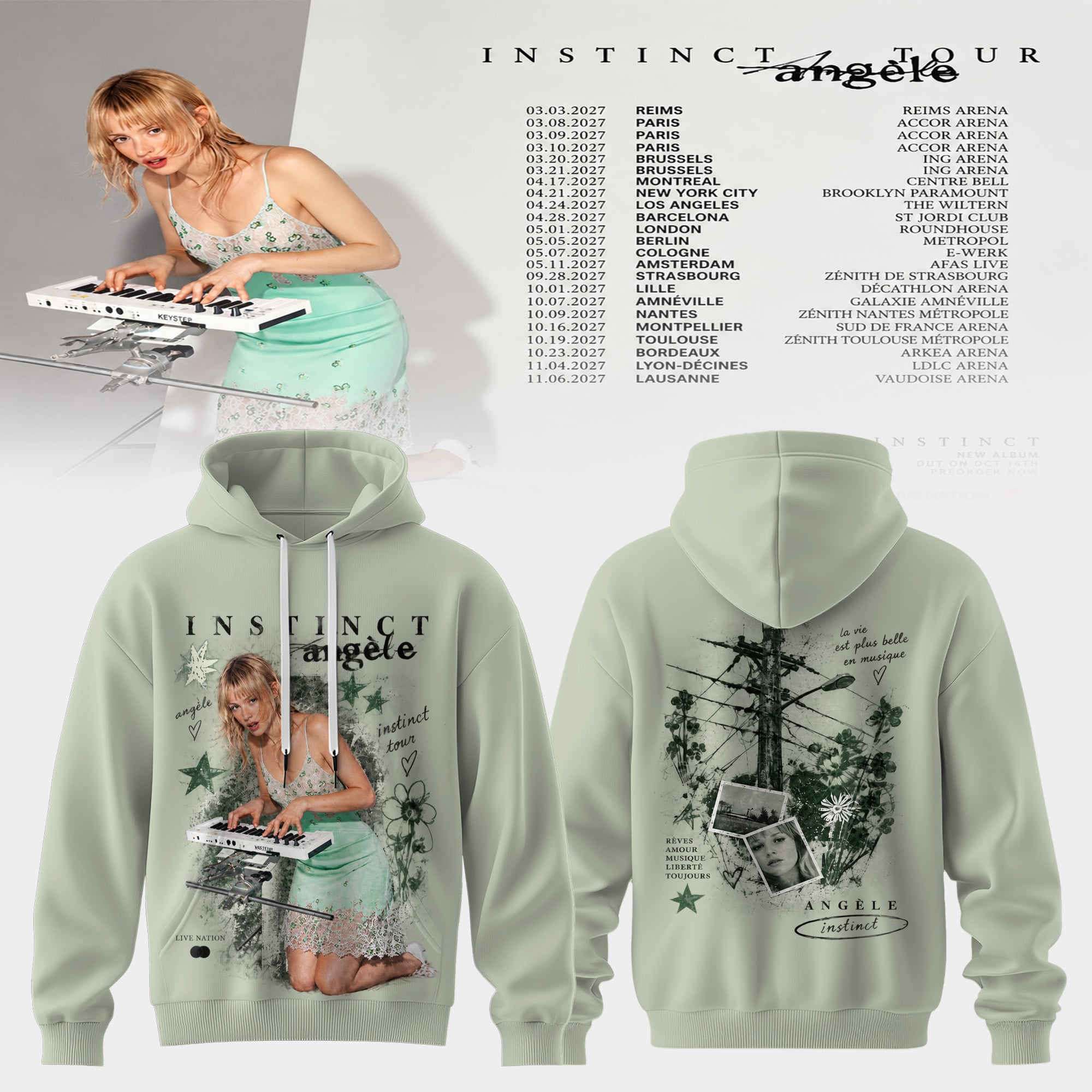 _ Angèle – INSTINCT TOUR 2027 Hoodie Edittion