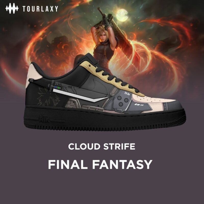 Cloud Strife - Final Fantasy AF1 Shoes