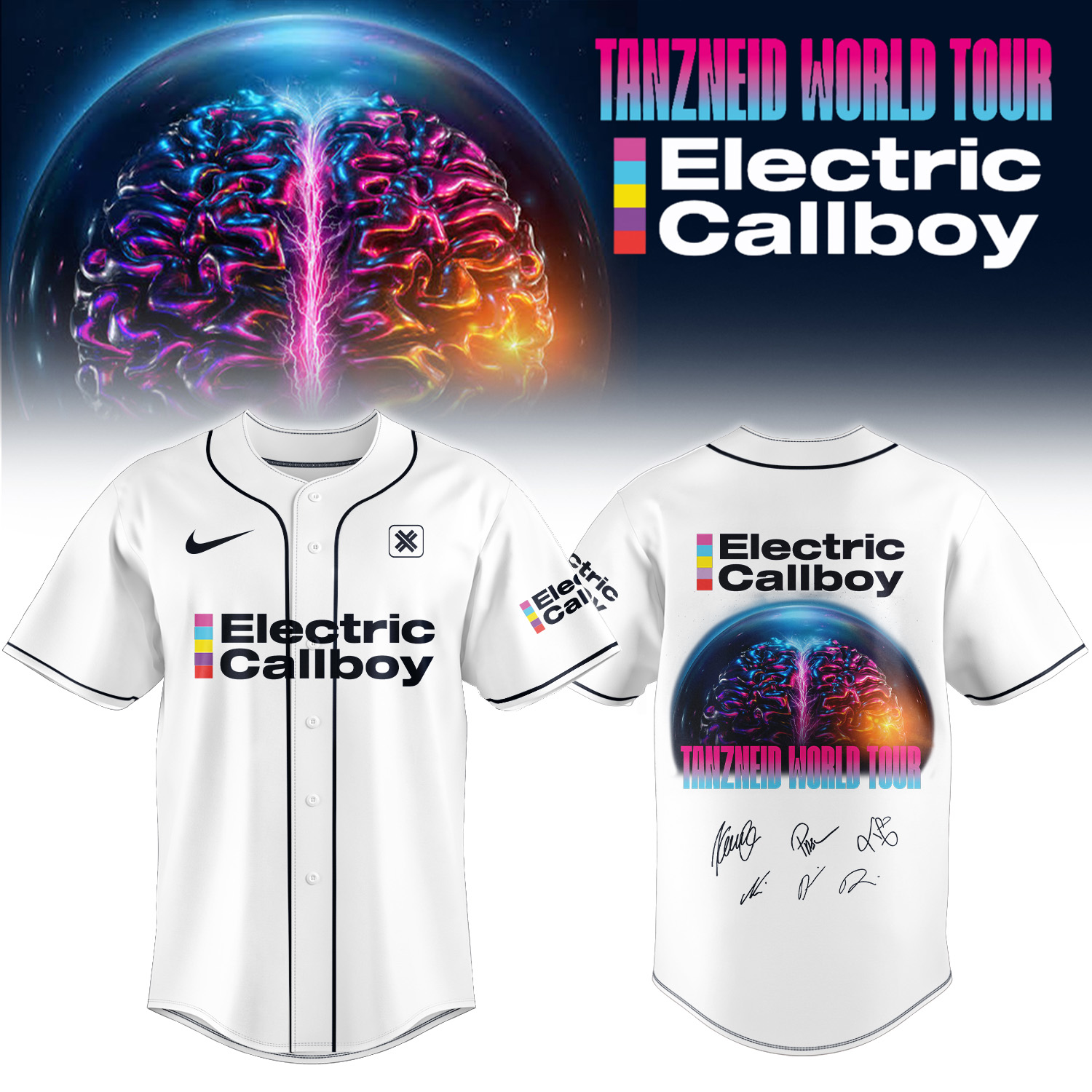 ,,..Electric Callboy "Tanzneid World Tour" 2026 Signed – Jersey