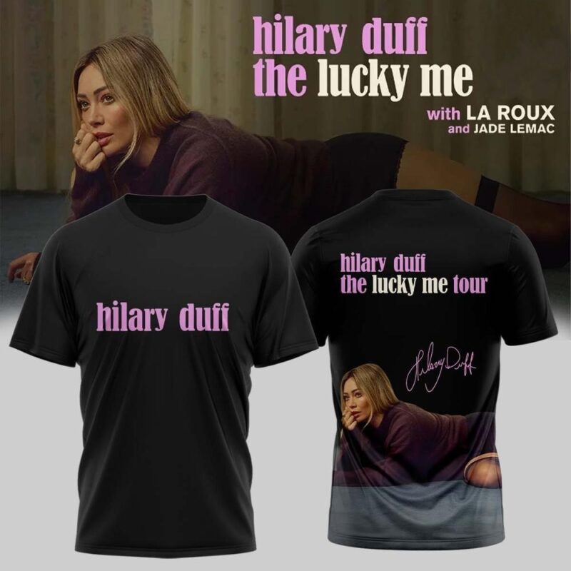 Hilary Duff - The Lucky Me Tour 2026 3D Shirt and Hoodie (4)