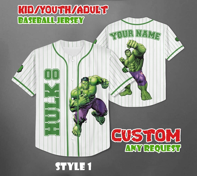 Hulk V1 - Avengers Encore Baseball Jersey