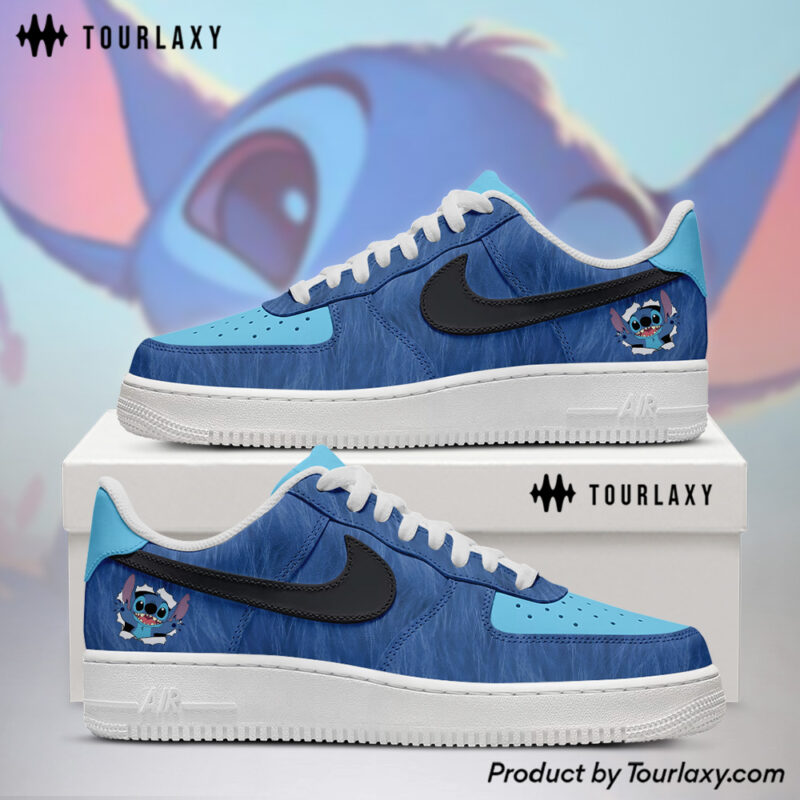 Stitch Blue V1 AF1 Shoes