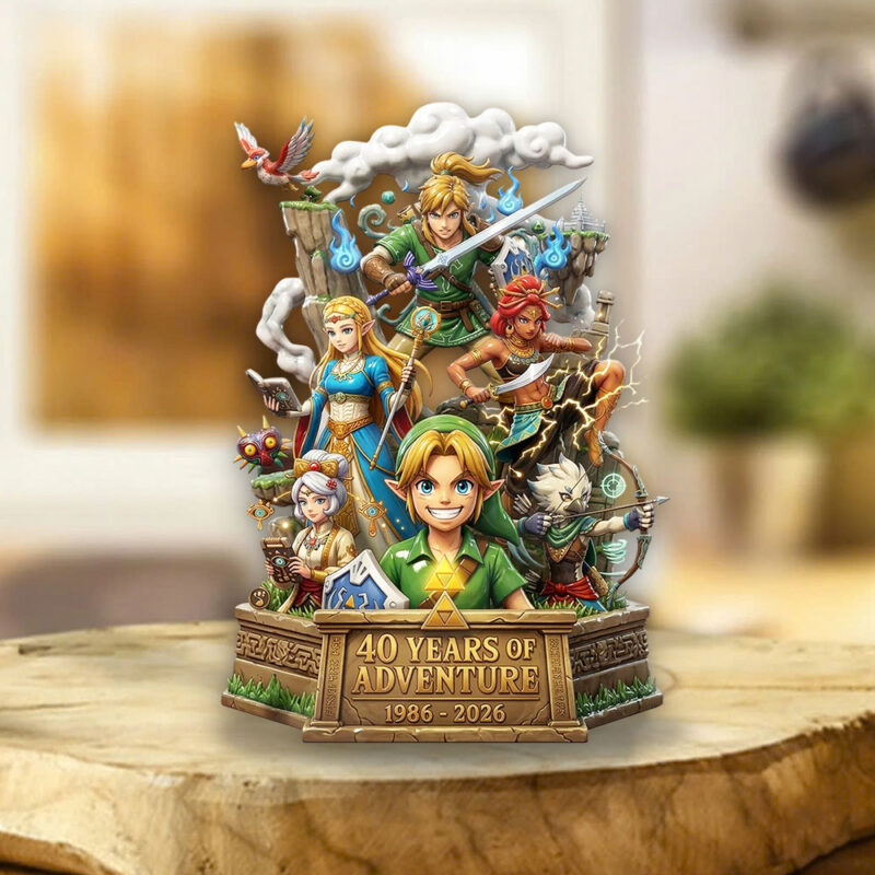 The Legend of Zelda 40th Anniversary Custom Shape Acrylic Plaque - TMTHU4526