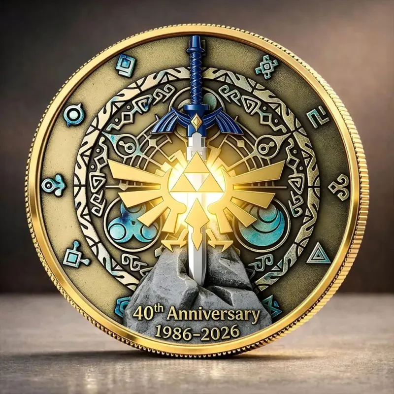 The Legend of Zelda 40th Anniversary Commemorative Coin - TANTN25375