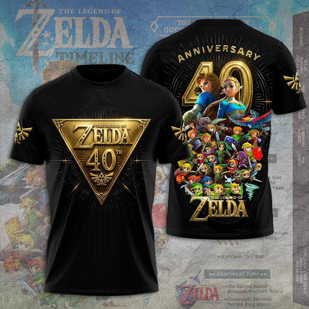 The Legend of Zelda 40th Anniversary 3D Apparel - GNE4878