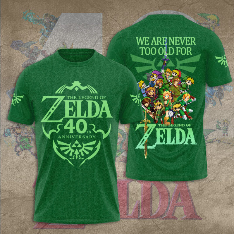 The Legend of Zelda 40th Anniversary 3D Apparel - GNE5161