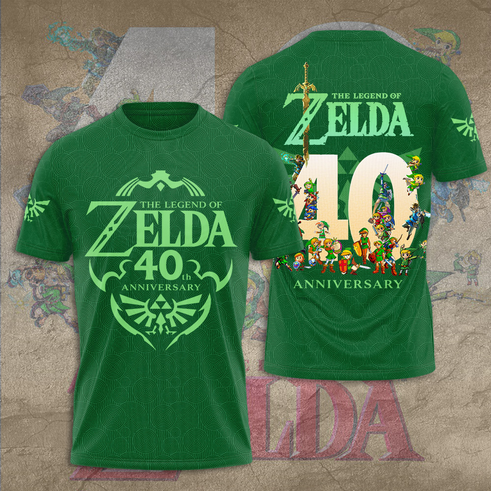 The Legend of Zelda 40th Anniversary 3D Apparel - GNE5162