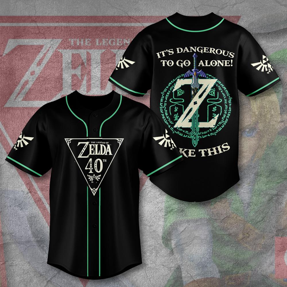 The Legend of Zelda 40th Anniversary Baseball Jersey - TANTN20319