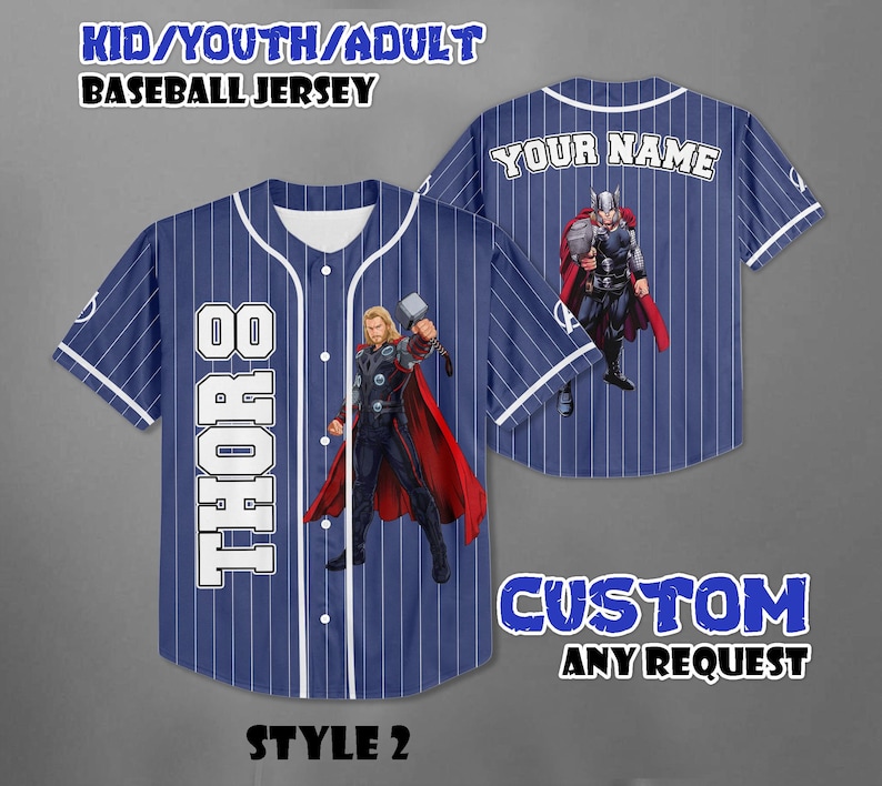 Thor V2 - Avengers Encore Baseball Jersey