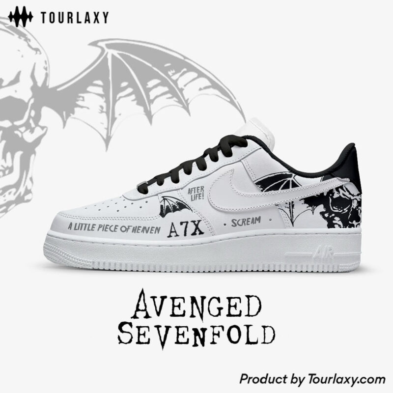 White - Avenged Sevenfold AF1 Shoes