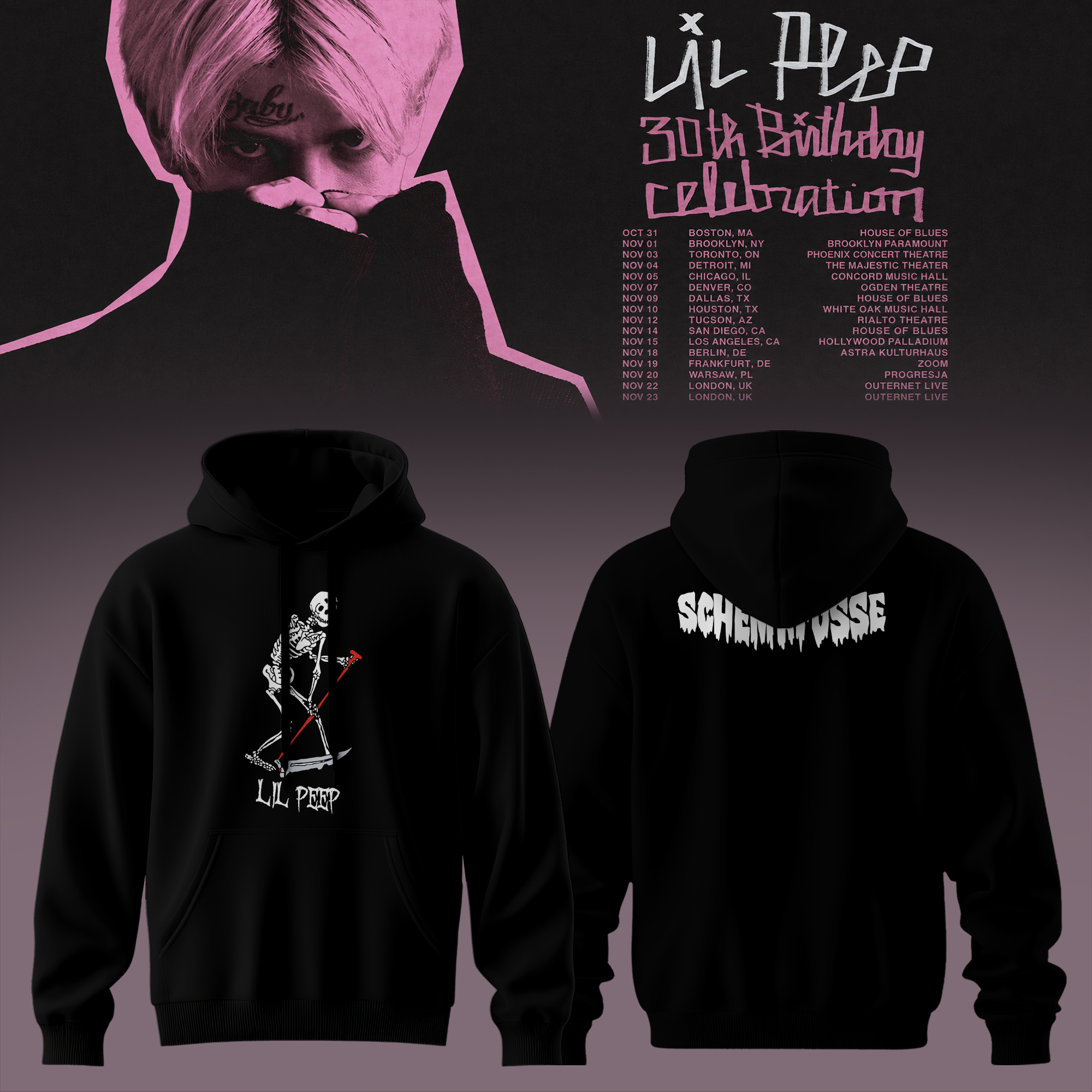 .LlPp 30th Birthday Celebration 2026 Tour 3D All-Over Print Hoodie V1