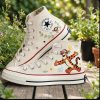 Tiger - Hand Embroidered High Chuck Shoes V4