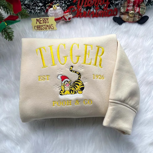 Tiger Custom Embroidered - Winnie The Pooh Shirt V4