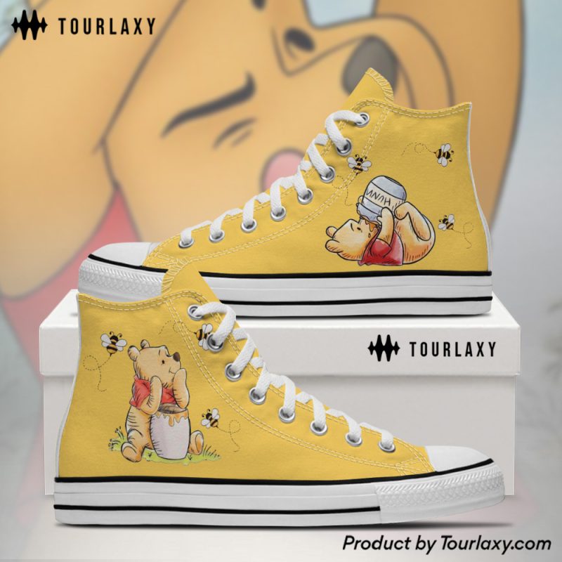 Bee - Winnie The Pooh High Chuck Shoes v