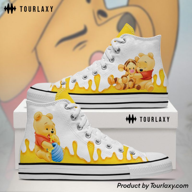 Honey - Winnie The Pooh High Chuck Shoes v