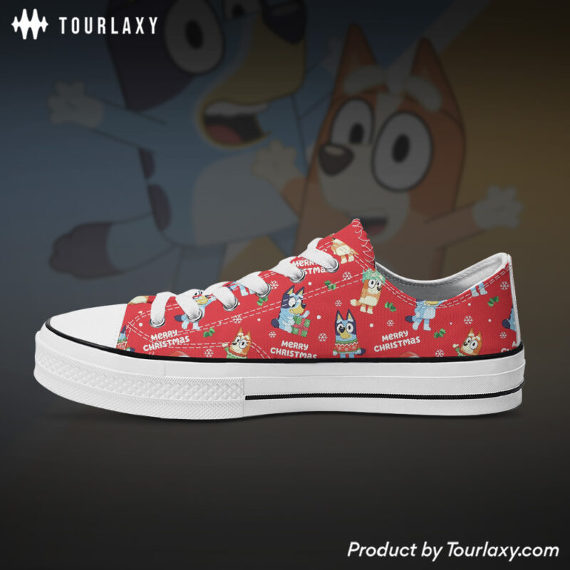 Red Xmas - Bluey Chuck Low Top Shoes