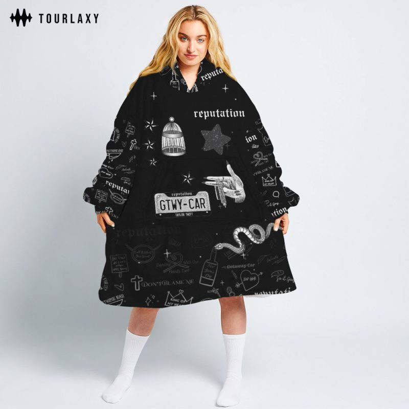 Reputation - Taylor Swift  Blanket Hoodie