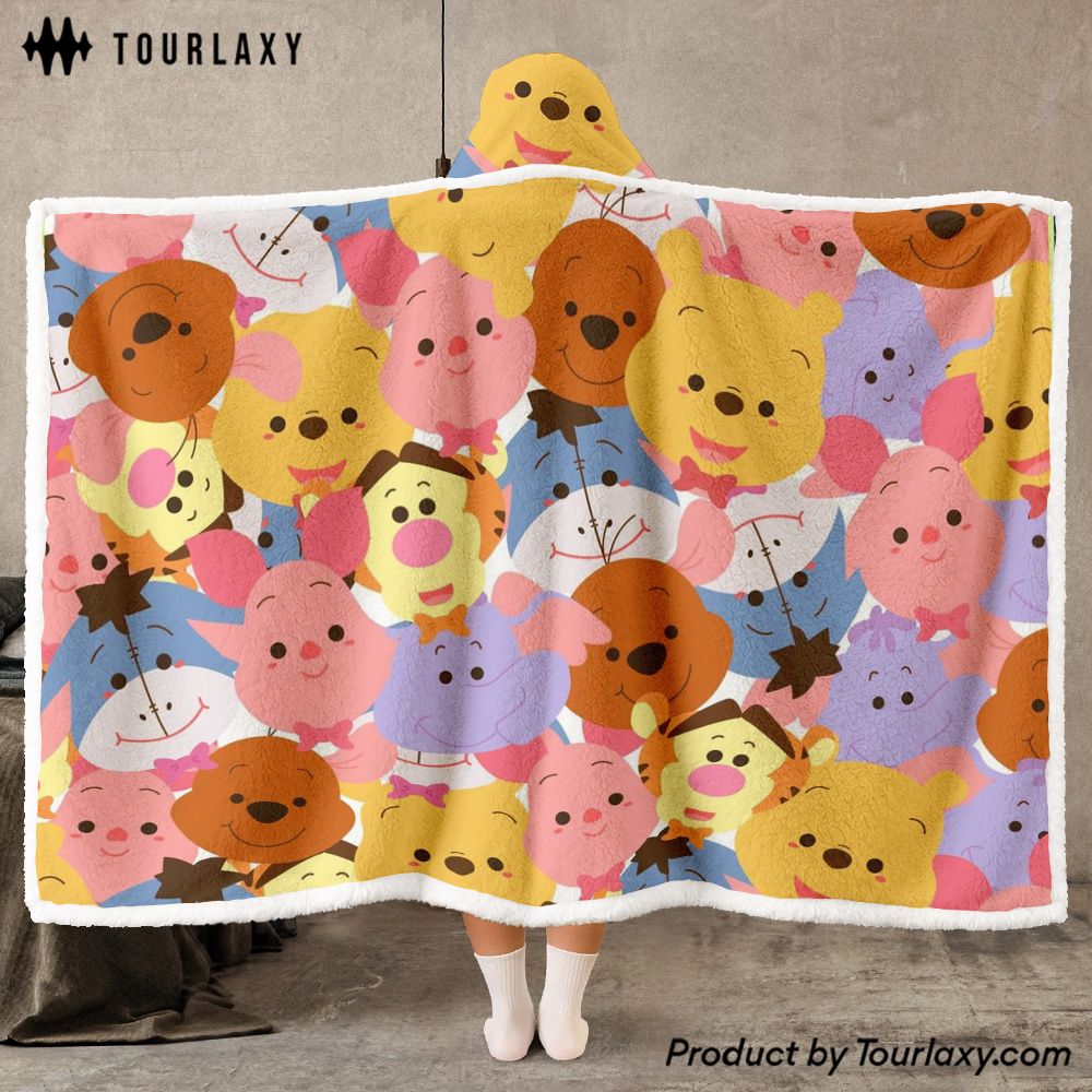 Winie The Pooh Wearable Hooded Blanket v11