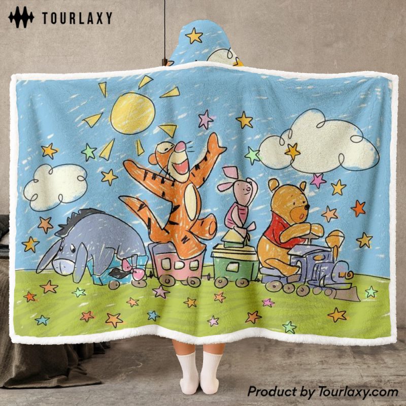 Winie The Pooh Wearable Hooded Blanket v5