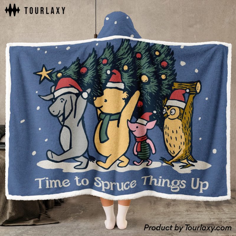 Winie The Pooh Wearable Hooded Blanket v6