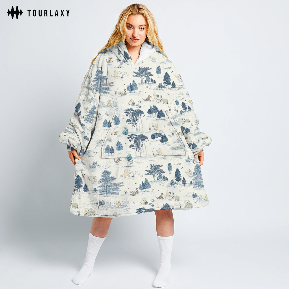 Winnie The Pooh Blanket Hoodie V4