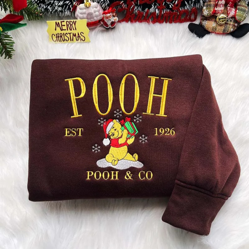 Pooh Custom Embroidered - Winnie The Pooh Shirt V3